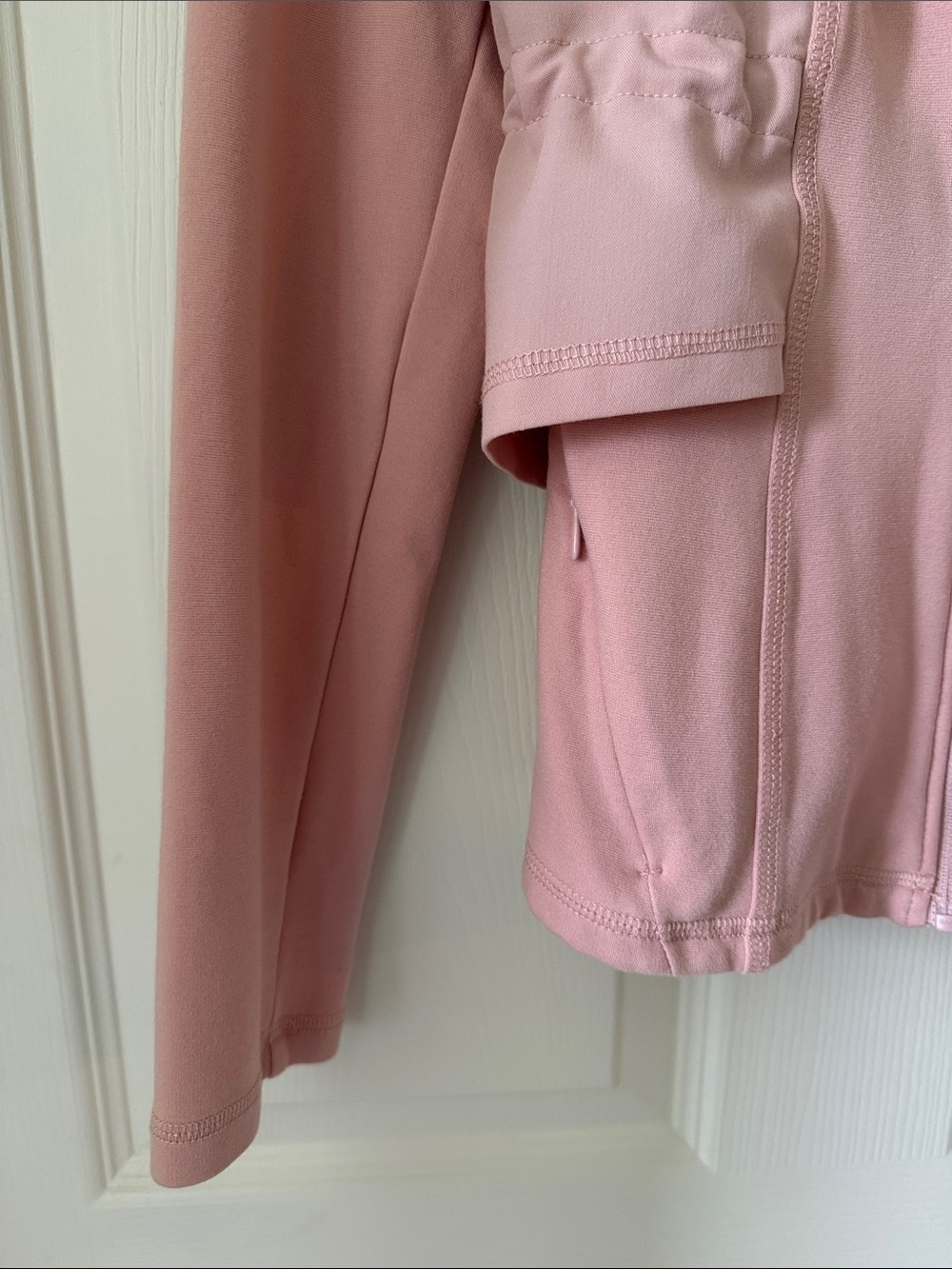 Jaanuu Women's Dusty Pink Utility Zip Jacket - Picture 6 of 8